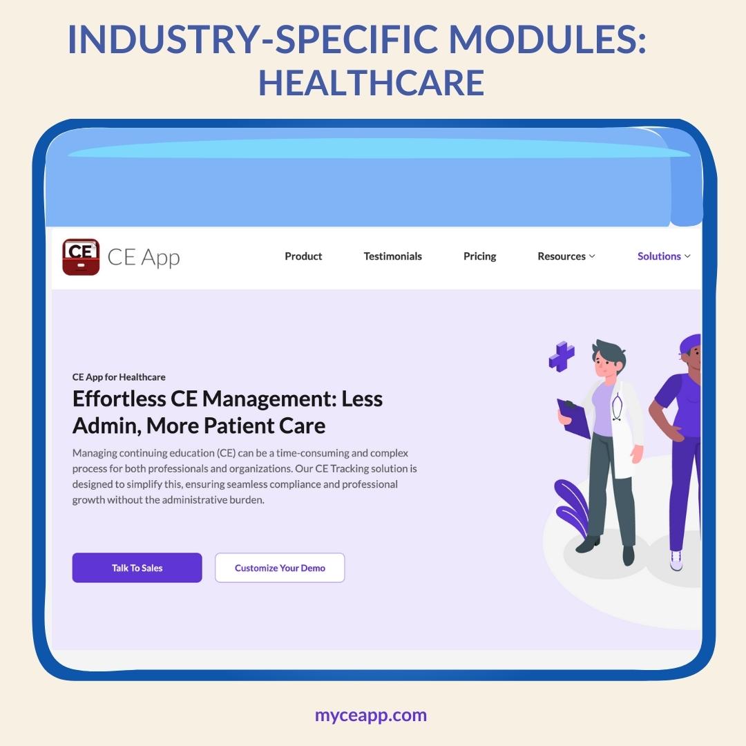 CE App for healthcare organizations to streamline compliance and reduce admin load