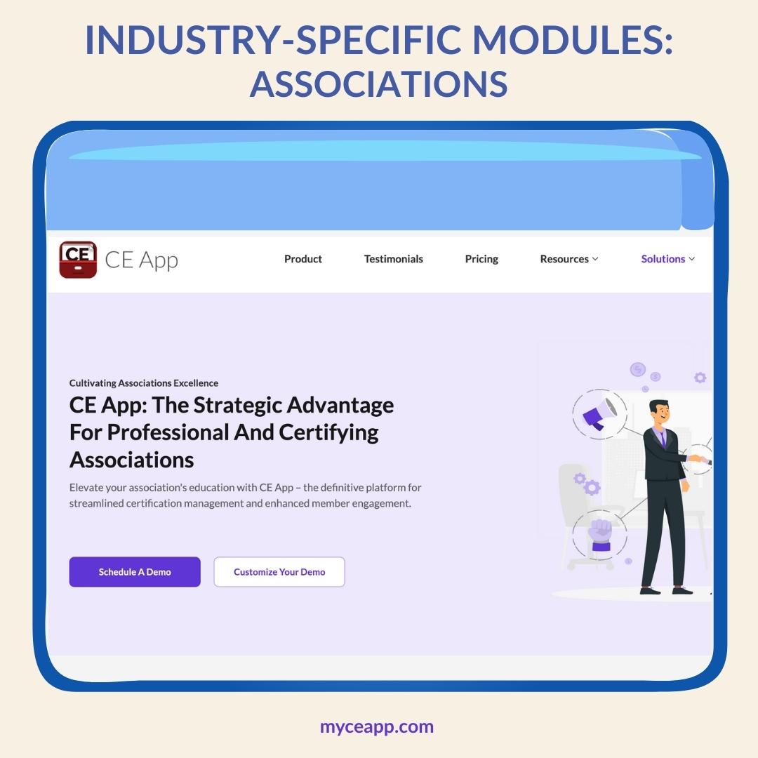 CE App for associations certification management