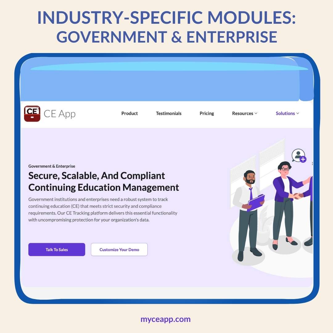 CE App for government and enterprise certification management