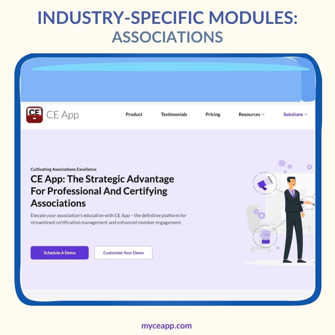 CE App module for associations